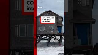 Beach house collapses into ocean in North Carolina. #Erosion #BBCNews