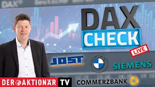 BAYER AG NA O.N. DAX-Check LIVE: Bayer, BMW, Commerzbank, Covestro, Fresenius Medical Care, JOST, Siemens im Fokus