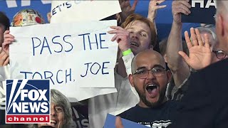 JOE ‘PASS THE TORCH, JOE’: Rallygoer sends message to Biden