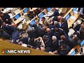 Georgia’s ‘foreign agent’ law sparks brawls inside and outside parliament