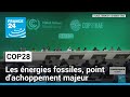 COP28 : la question des énergies fossiles, point d'achoppement majeur • FRANCE 24