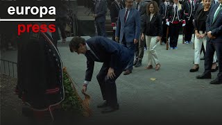 ILLA Illa asiste por primera vez como presidente de la Generalitat a la ofrenda a Rafael Casanova