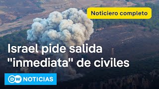 🔴 DW Noticias del 23 de septiembre: Israel bombardea 300 objetivos de Hezbolá en el sur del Líbano