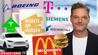 BAYER AG NA O.N. Märkte am Morgen: Tesla, Boeing, McDonald&#39;s, Rheinmetall, Telekom, Bayer, Mercedes, Siemens