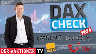 HUGO BOSS AG NA O.N. DAX-Check LIVE: Befesa, Douglas, Hugo Boss, Sartorius Vz., Süss Microtec, Traton, TUI im Fokus