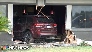 DENNY S CORP. At least 23 injured after SUV crashes into Denny’s in Texas