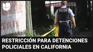 Policías de California no podrán detener a una persona solo porque evitó tener contacto con ellos