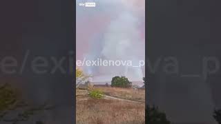 Huge explosion after drone attack in Russia