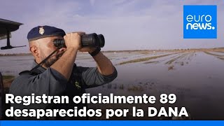 Las autoridades registran oficialmente 89 desaparecidos por la DANA en Valencia