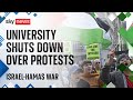 Anger and violence rock top US university | Israel-Hamas war