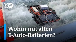 Wie eine Anlage in Hamburg alte E-Auto-Batterien verwertet | DW Nachrichten