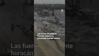 Huracán Helene: así la marejada ciclónica azota el puente Matlacha en Florida