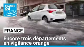 ORANGE Encore trois départements en vigilance orange pluie-inondation • FRANCE 24