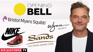 NIKE INC. Opening Bell: Bristol-Mysers, Nike, PayPal, Affirm, Sea Limited, Las Vegas Sands, Wynn Resorts