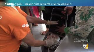 Milano, tutti in fila per il pane quotidiano