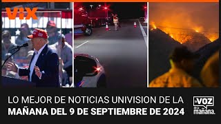 LUNES Lo mejor de Noticias Univision de la mañana | lunes 9 de septiembre de 2024