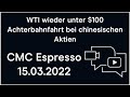CMC Espresso: DAX vor Bodenbildung? WTI unter $100!