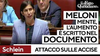 Aumento accise, Schlein: “Meloni mente, c’è scritto in un documento del Cdm&quot;