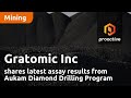 Gratomic shares latest assay results from Aukam Diamond Drilling Program