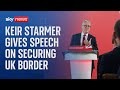 Sir Keir Starmer gives speech on plans to tackle illegal migration