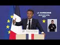 Emmanuel Macron propose une "préférence européenne" pour certains secteurs