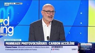 CARBON Nicolas Chandellier (Carbon) : Panneaux photovoltaïques, Carbon accélère