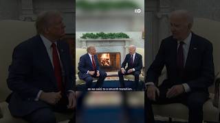 Biden and US President-elect Trump meet in Oval Office | DW News #dwshorts