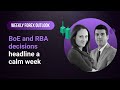 Weekly Forex Outlook: 03/05/2024 - BoE and RBA decisions headline a calm week