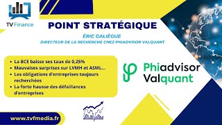 LVMH Phiadvisor Valquant, Éric Galiègue : « BCE, LVMH, Obligations, Défaillances d’entreprises »