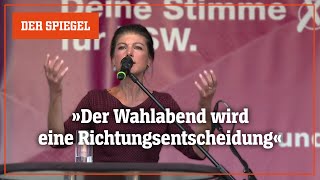 BSW in Brandenburg: Sahra Wagenknecht zum Wahlkampfendspurt | DER SPIEGEL