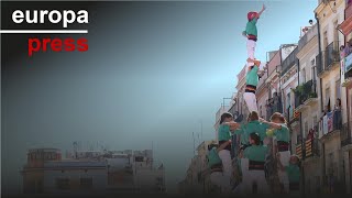 Miles de personas disfrutan de la Diada Castellera de Santa Tecla en Tarragona