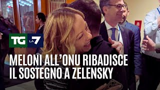 Meloni all’ONU ribadisce il sostegno a Zelensky