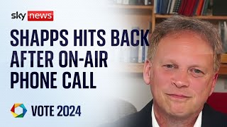 Grant Shapps &#39;pleased&#39; to do planned interview after ending call live on air