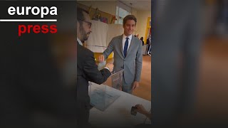 Gabriel Attal vota en la segunda vuelta de las elecciones francesas