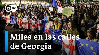 Masivas protestas en Georgia contra la &quot;ley de agentes extranjeros&quot;