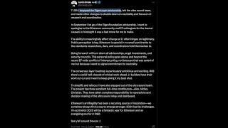 ETHEREUM eigenlayer 👉 algo huele a podrido dentro de ethereum 👉 y la #ethereumfoundation 👉 ¿Vitalik que pasa?