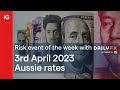 Risk event for the week 3 April: Aussie rates