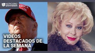 El plan de aranceles de Trump y luto por la muerte de Silvia Pinal: videos destacados de la semana