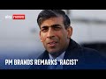 Rishi Sunak brands Tory donor's alleged remarks about Diane Abbott 'racist and wrong'