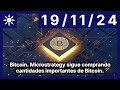 Bitcoin. Microstrategy sigue comprando cantidades importantes de Bitcoin.