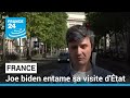 Joe biden entame sa visite d'État en France • FRANCE 24