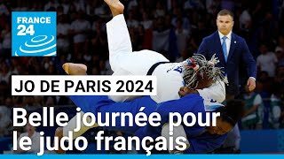 JO 2024 : Belle journée pour le judo français, avec Romane Dicko en bronze et Teddy Riner en or