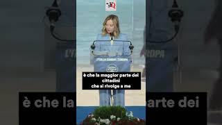 #MELONI: &quot;SULLA SCHEDA SCRIVETE GIORGIA, SOLO IL NOME&quot; #news #shorts #euro2024