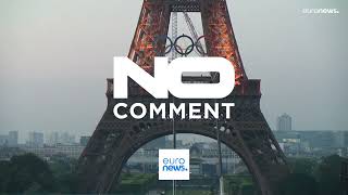 NO COMMENT: La Torre Eiffel se viste con los aros olímpicos