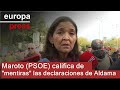 Maroto (PSOE) califica de "mentiras" las declaraciones de Aldama