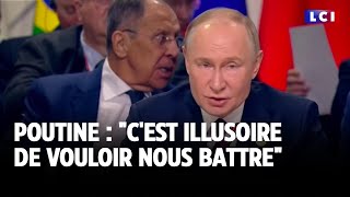 Poutine : &quot;c&#39;est illusoire de vouloir nous battre&quot;｜LCI