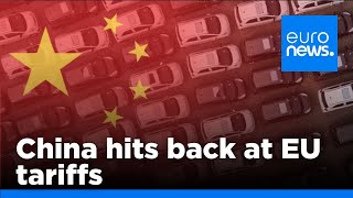 China hits back at EU tariff hike on electric vehicles