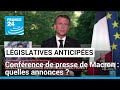 Conférence de presse d'Emmanuel Macron : quelles annonces avant les élections ? • FRANCE 24