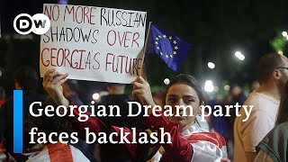 Massive protests in Tbilisi: Thousands march against &#39;foreign influence bill&#39; | DW News