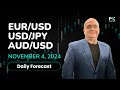 EUR/USD, USD/JPY, AUD/USD Price Forecast Today: Euro, Yen, Dollar Technical Analysis (November 04)